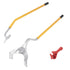 Tire Mount Demount Tool, 571- 622 mm Manual Steel Tire Changer Mount Demount Removal Tool, with Extra Bead Holder, Tubeless Truck Bead Breaker, 3 PCS Tire Changing Tools, Orange