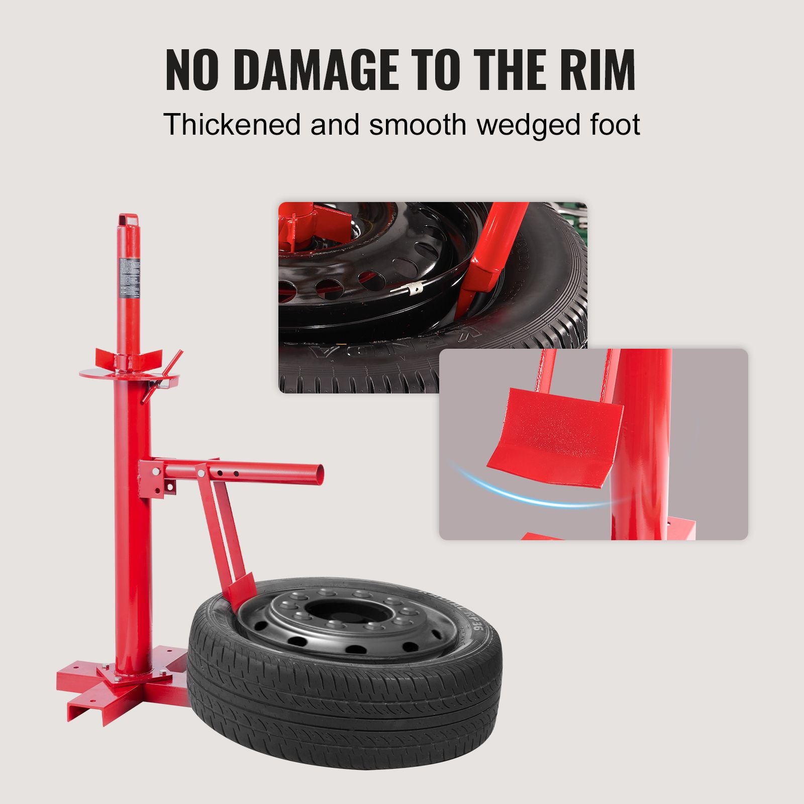 Manual Tire Changer, Portable Hand Bead Breaker Mounting Tool for 203 - 406 mm Tires, Compatible with Car Truck Trailer, Tire Mounting Machine for Home Garage Small Auto Shop