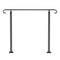 Handrails for Outdoor Steps, Fit 1-3 Steps Wrought Iron Handrail, Outdoor Stair Railing, Adjustable Front Porch Hand Rail, Black Transitional Hand railings for Concrete Steps or Wooden Stairs