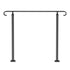 Handrails for Outdoor Steps, Fit 1-3 Steps Wrought Iron Handrail, Outdoor Stair Railing, Adjustable Front Porch Hand Rail, Black Transitional Hand railings for Concrete Steps or Wooden Stairs