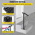 Single Post Black Iron Stair Handrail 1-2 Steps 441lbs Outdoor Railing