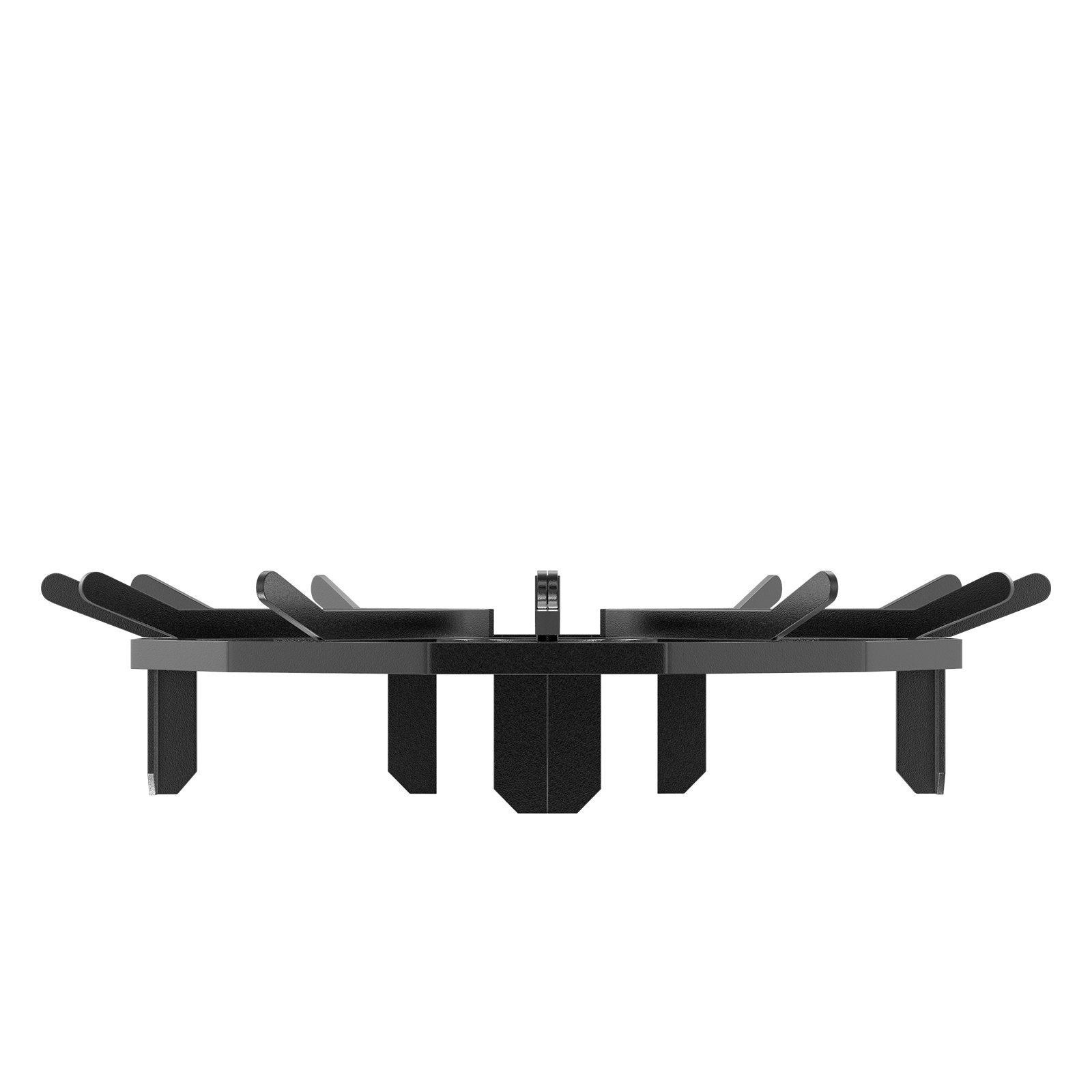 Log Grate, 27 inch Heavy Duty Wheel Fire Grate with 6 Support Legs, Solid Powder-coated Steel Bars, Log Firewood Burning Rack Holder for Wood Stove and Outdoor Camping Fire Pit