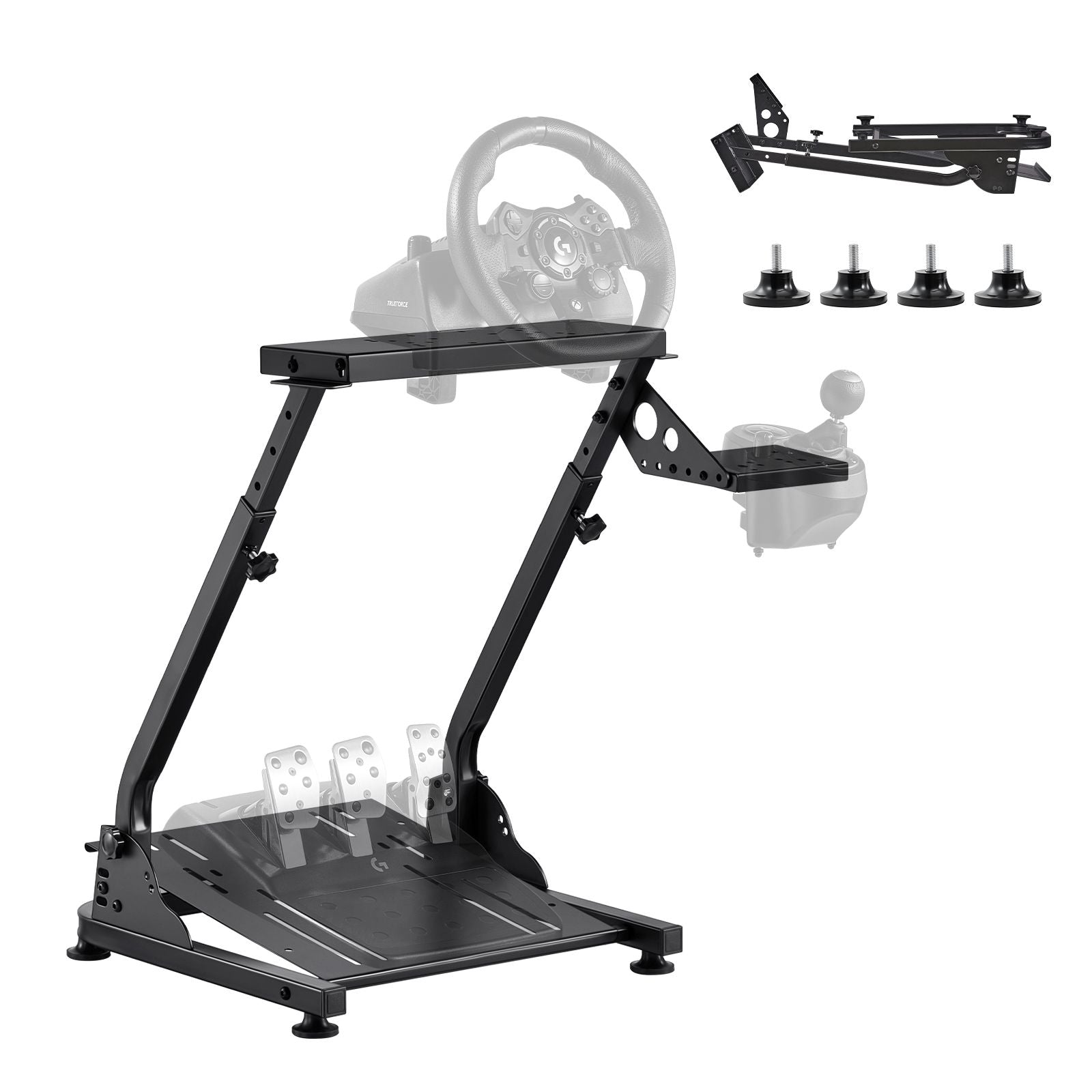 Foldable Racing Wheel Stand for Logitech G29 G923 Thrustmaster