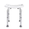 Adjustable Shower Chair Non-Slip Bath Stool with Handles 158.8kg Capacity