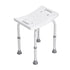 Adjustable Shower Chair Non-Slip Bath Stool with Handles 158.8kg Capacity