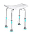 VEVOR Shower Chair, Adjustable Height Shower Stool with Built-in Handles, Shower Seat for Inside Shower or Tub, Non-Slip Bench Bathtub Stool Seat for Elderly Disabled Handicap, 158.8 kg Capacity