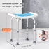 Shower Chair, Adjustable Height Shower Stool, Shower Seat for Inside Shower or Tub, Non-Slip Bench Bathtub Stool Seat for Elderly Disabled Handicap, 158.8 kg Capacity