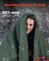 Wool Camping Blanket 1.62 m x 2.23 m for Camping Hiking Travel Texture