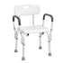 Shower Chair, Shower Seat with Back, Adjustable Height Shower Stool, Shower Chair for Inside Shower Bathtub, Non-slip Bathroom Bench Bath Chair for Elderly Disabled Handicap, 158.8 kg Capacity