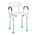 Shower Chair, Shower Seat with Back, Adjustable Height Shower Stool, Shower Chair for Inside Shower Bathtub, Non-slip Bathroom Bench Bath Chair for Elderly Disabled Handicap, 158.8 kg Capacity
