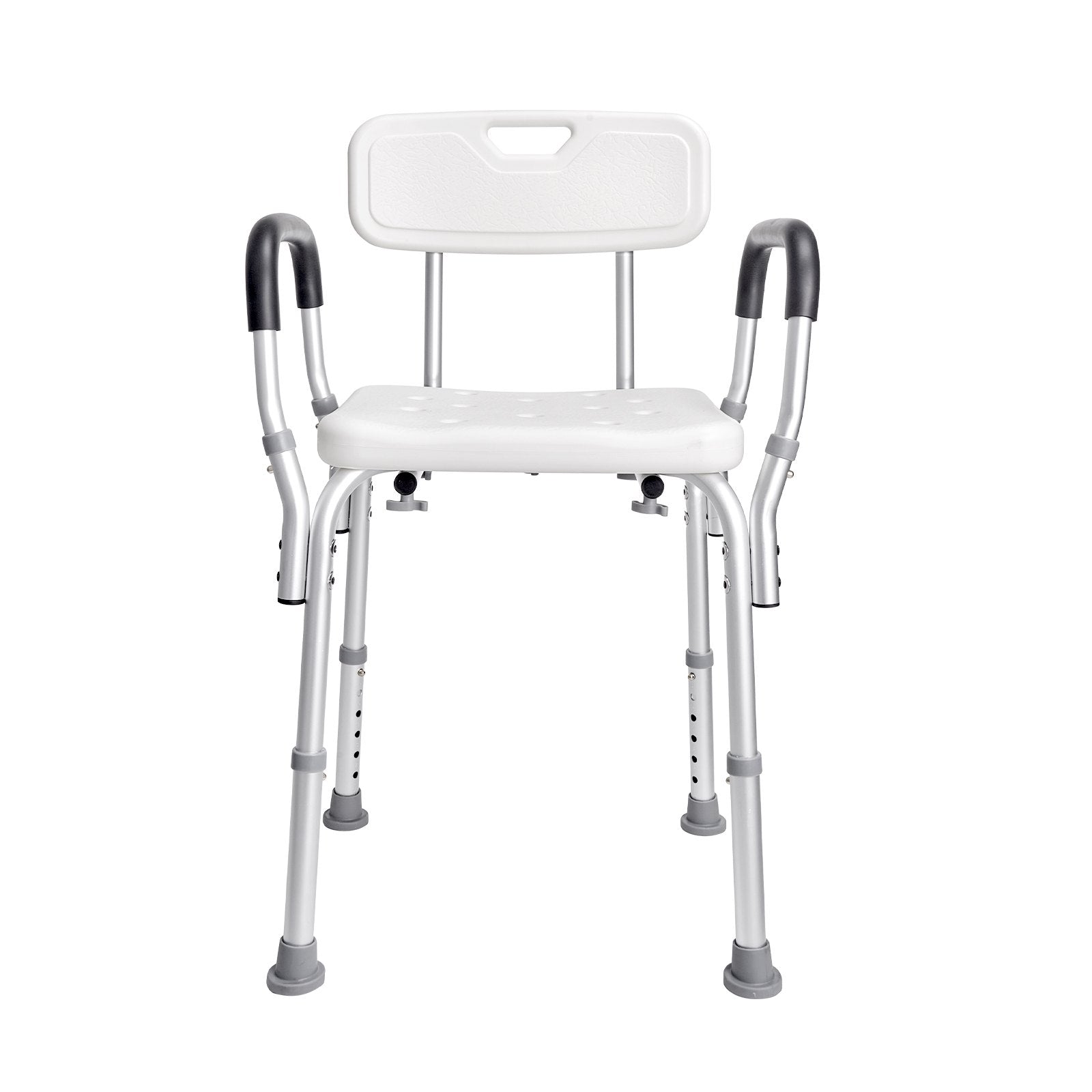 Shower Chair, Shower Seat with Back, Adjustable Height Shower Stool, Shower Chair for Inside Shower Bathtub, Non-slip Bathroom Bench Bath Chair for Elderly Disabled Handicap, 158.8 kg Capacity