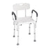 Shower Chair, Shower Seat with Back, Adjustable Height Shower Stool, Shower Chair for Inside Shower Bathtub, Non-slip Bathroom Bench Bath Chair for Elderly Disabled Handicap, 158.8 kg Capacity