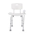 Shower Chair, Shower Seat with Back, Adjustable Height Shower Stool, Shower Chair for Inside Shower Bathtub, Non-slip Bathroom Bench Bath Chair for Elderly Disabled Handicap, 158.8 kg Capacity