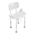 Shower Chair, Shower Seat with Back, Adjustable Height Shower Stool, Shower Chair for Inside Shower Bathtub, Non-slip Bathroom Bench Bath Chair for Elderly Disabled Handicap, 158.8 kg Capacity