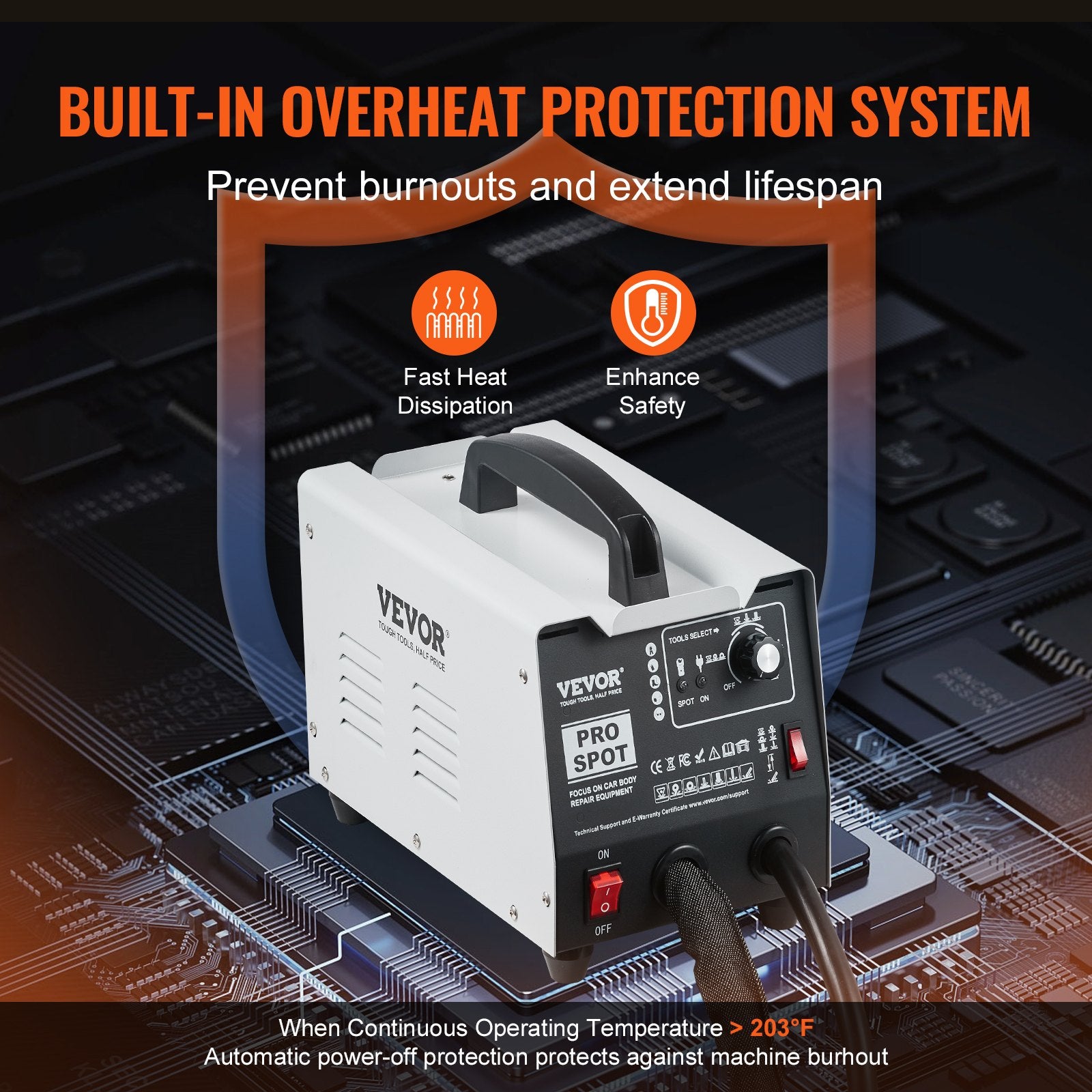 Stud Welder Dent Repair Kit Spot Welding Dent Puller Machine with 7 Modes