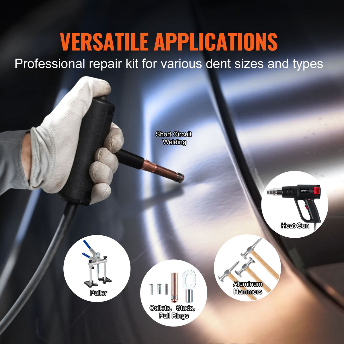 Spot Welder Dent Puller 300W Stud Welder Dent Repair for Aluminum Car Body