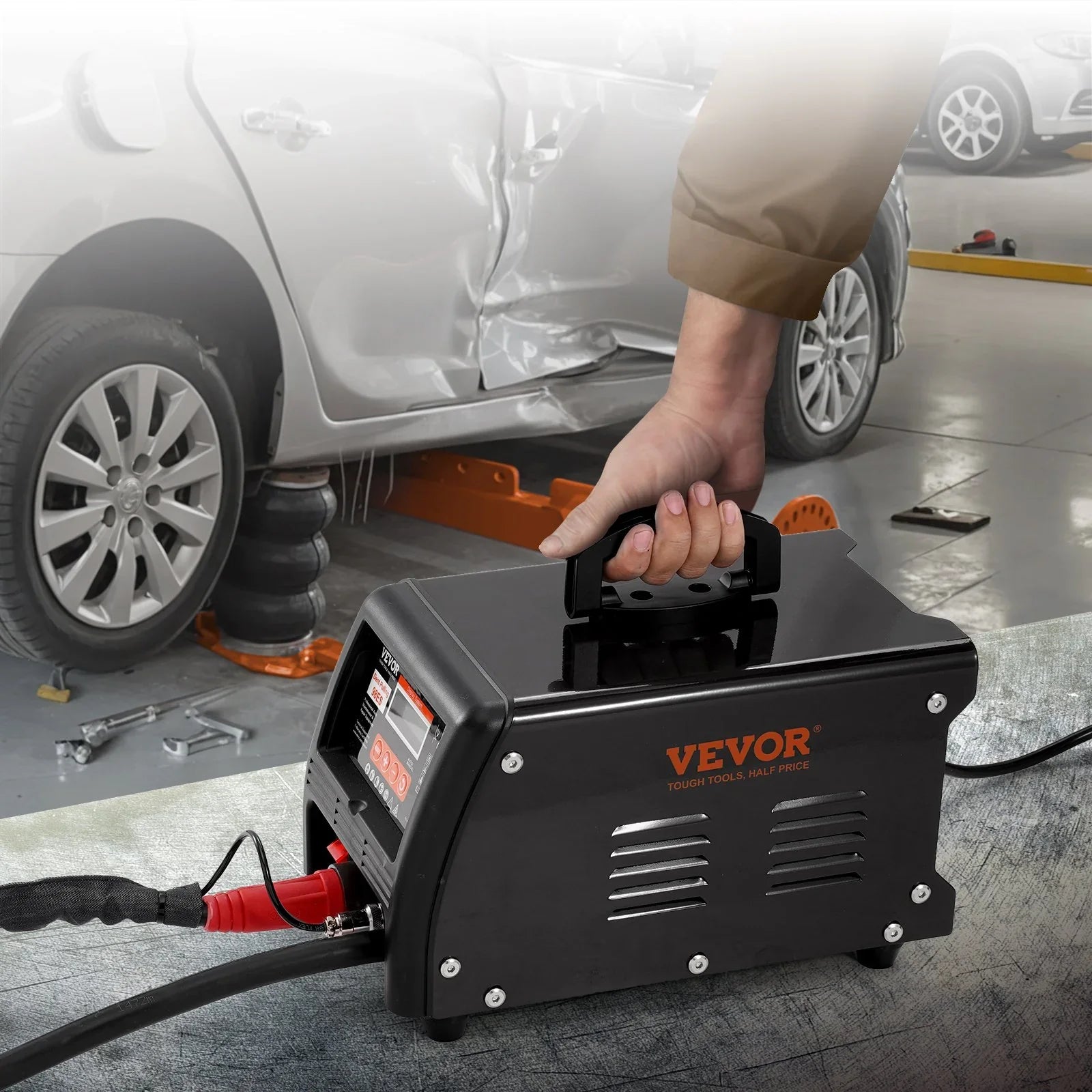 Stud Welder Dent Repair Kit, 3KW Spot Welder Dent Puller with Auto/Manual Welding & 9 Versatile Modes, Auto Body Spot Welding Dent Puller Machine for Car, Truck Dent Repair