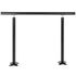 Handrail Outdoor Stairs, 3ft, 34 Inch Outdoor Handrail, Outdoor Stair Railing Adjustable from 0 to 60 Degrees Handrail for Stairs Outdoor Black Aluminum Stair Railing for Garden, Office Area