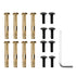 Black Aluminum Outdoor Stair Handrail 3-4 Steps Adjustable Safety Railing