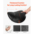 Saddle Rolling Stool Black PU Leather with Wheels Height Adjustable Seat