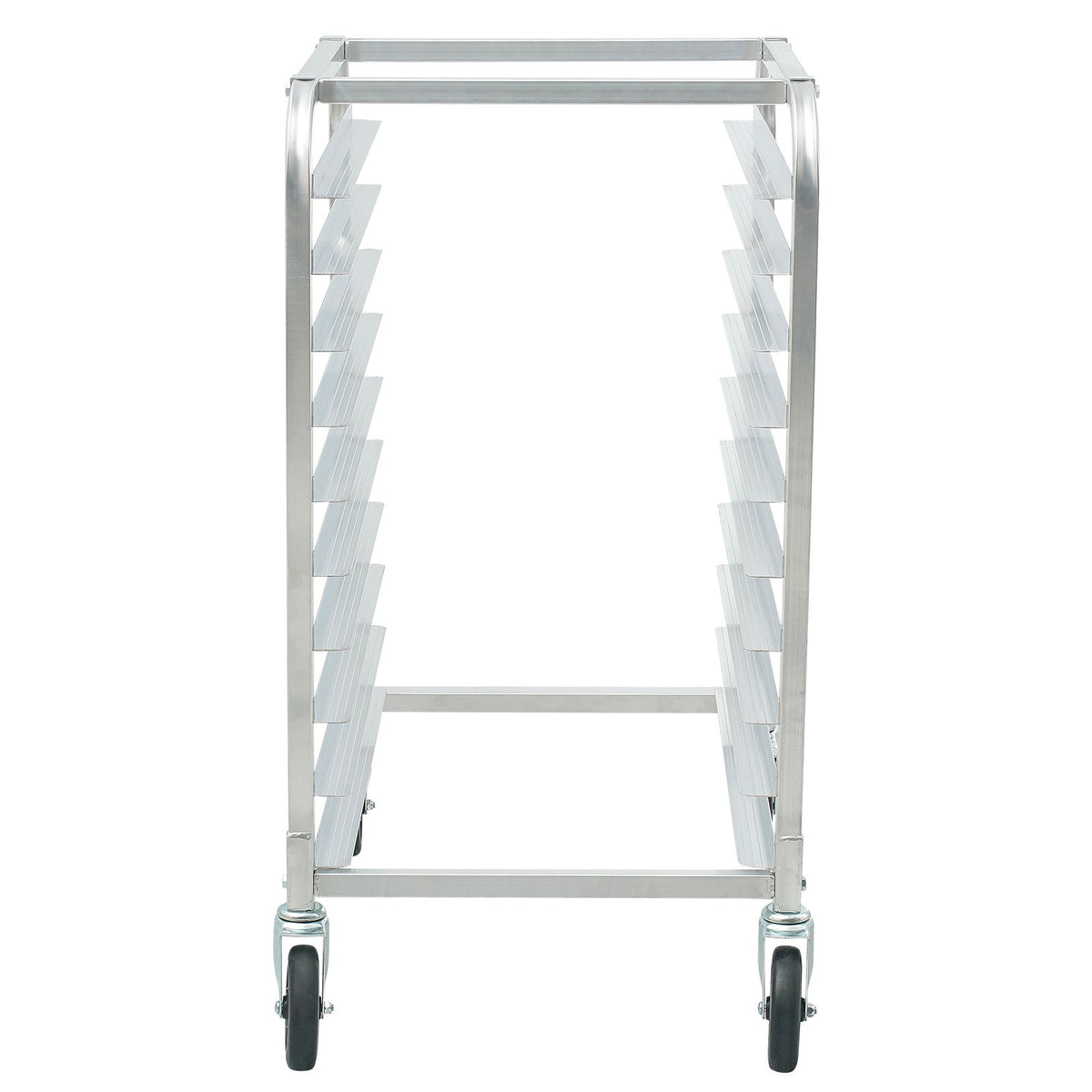 Bun Pan Rack, 10-Tier Commercial Bakery Racks with Brake Wheels, Aluminum Racking Trolley Storage for Half & Full Sheet, Speed Rack For Kitchen Home, Bread Baking Equipment, 660x515x985 mm