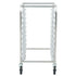 Bun Pan Rack, 10-Tier Commercial Bakery Racks with Brake Wheels, Aluminum Racking Trolley Storage for Half & Full Sheet, Speed Rack For Kitchen Home, Bread Baking Equipment, 660x515x985 mm