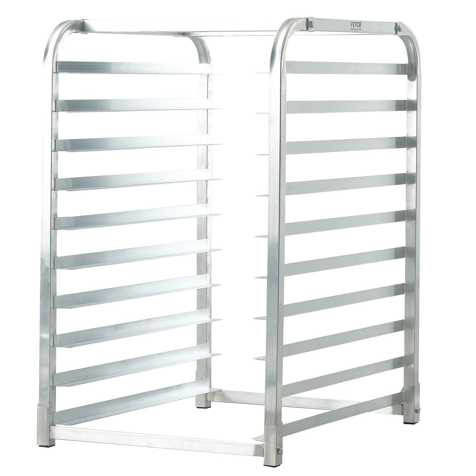 Bun Pan Rack, 10-Tier Commercial Bakery Racks with Brake Wheels, Aluminum Racking Trolley Storage for Half & Full Sheet, Speed Rack For Kitchen Home, Bread Baking Equipment, 660x515x985 mm