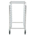Bun Pan Rack, 10-Tier Commercial Bakery Racks with Brake Wheels, Aluminum Racking Trolley Storage for Half & Full Sheet, Speed Rack For Kitchen Home, Bread Baking Equipment, 660x515x985 mm