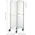 Bun Pan Rack, 20-Tier Commercial Bakery Racks with Brake Wheels, Aluminum Racking Trolley Storage for Half & Full Sheet, Speed Rack For Kitchen Home, Bread Baking Equipment, 660x517x1767 mm