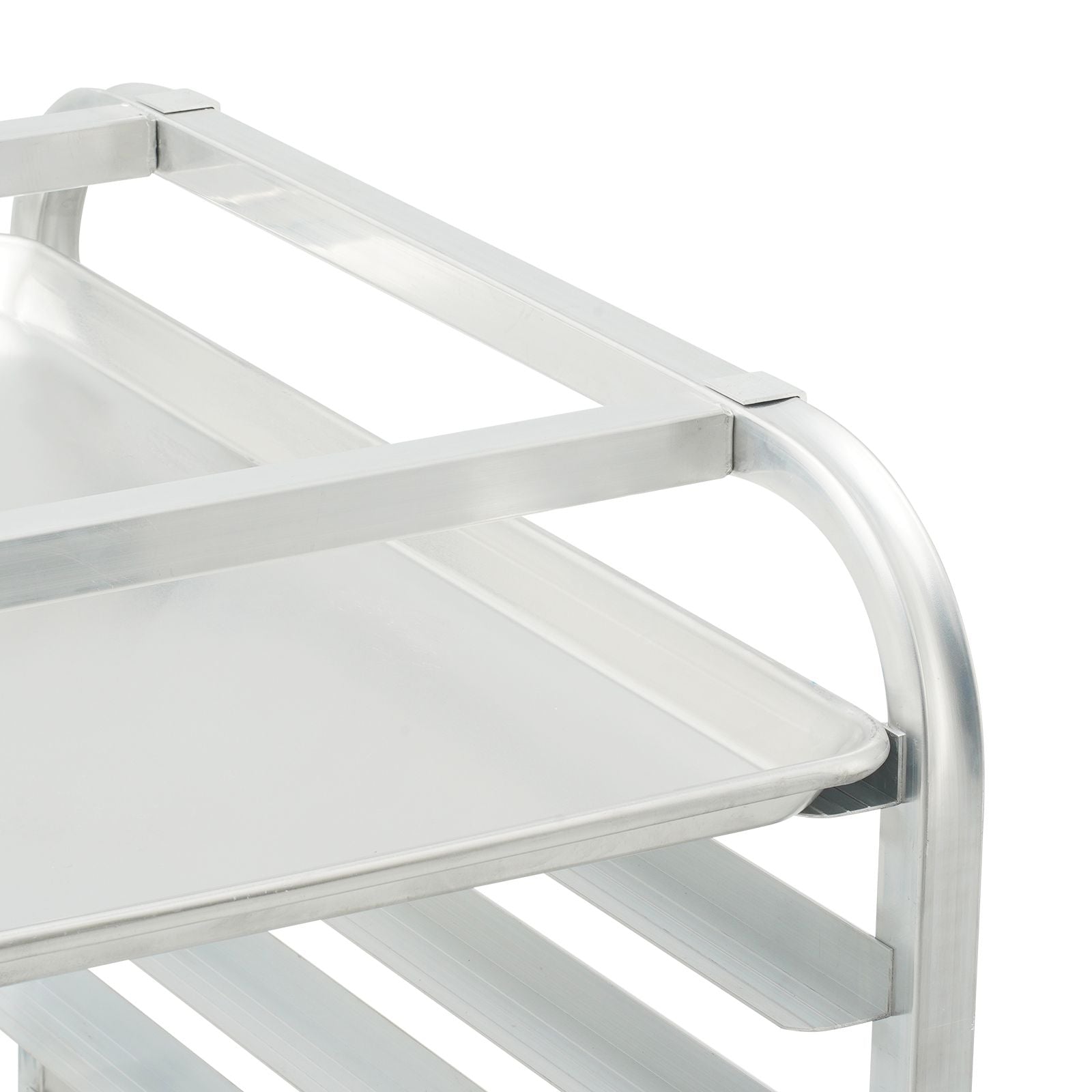 Bun Pan Rack, 20-Tier Commercial Bakery Racks with Brake Wheels, Aluminum Racking Trolley Storage for Half & Full Sheet, Speed Rack For Kitchen Home, Bread Baking Equipment, 660x517x1767 mm