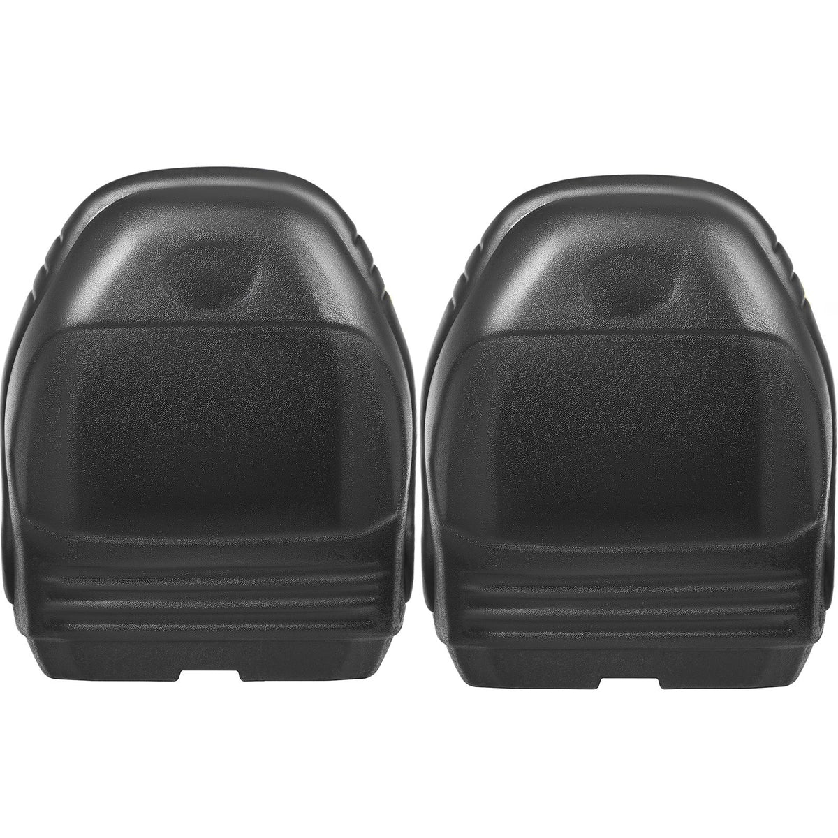 2-Pack Tractor Seat High Back, Black Vinyl Mower Seat with Drain Holes