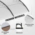Window Door Awning Canopy 40" x 40", UPF 50+ Polycarbonate Entry Door Outdoor Window Awning Exterior, Front Door Overhang Awning for Sun Shutter, UV, Rain, Snow Protection, Hollow Sheet