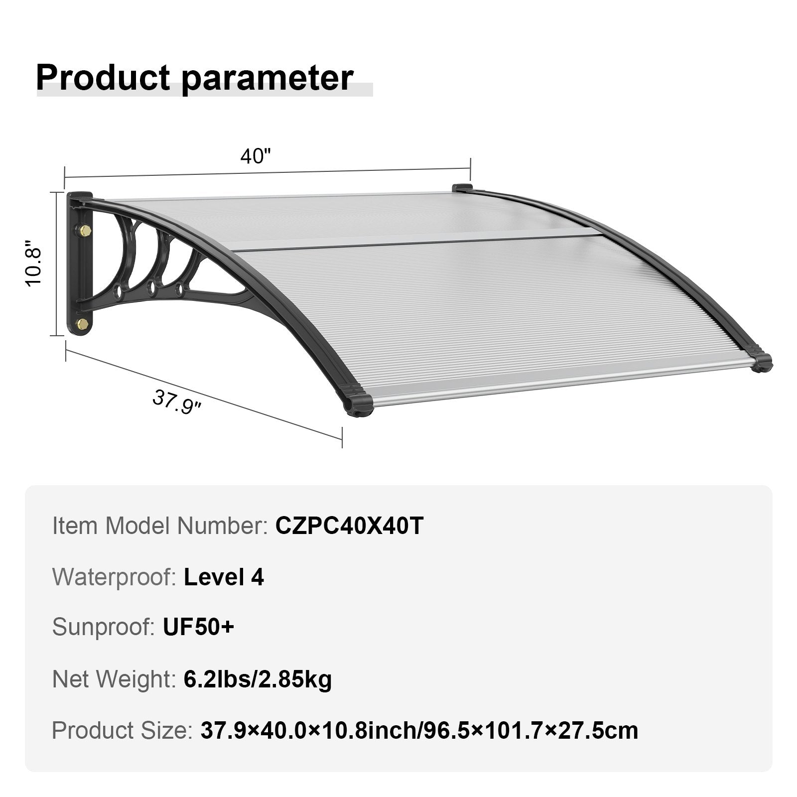 Window Door Awning Canopy 40
