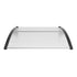 Window Door Awning Canopy 40" x 40", UPF 50+ Polycarbonate Entry Door Outdoor Window Awning Exterior, Front Door Overhang Awning for Sun Shutter, UV, Rain, Snow Protection, Hollow Sheet