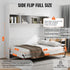 Murphy Bed Kit, Full Size, Deluxe DIY Wall Bed Mechanical Hardware Kit, Pneumatic Lever Heavy Duty Bed Frame Support, Folding Cabinet Wall Bed Space Saving Design for Guestroom, Easy to Build