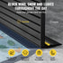 Garage Door Threshold Seal Strip, 12 FT Universal Garage Door Floor Seal Strip with Adhesive, Garage Door Bottom Weatherproof Strip, Upgraded Thick PVC DIY Weather Stripping Replacement, Black