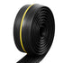 Garage Door Threshold Seal Strip, 12 FT Universal Garage Door Floor Seal Strip with Adhesive, Garage Door Bottom Weatherproof Strip, Upgraded Thick PVC DIY Weather Stripping Replacement, Black