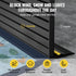 Garage Door Threshold Seal Strip, 16.5 FT Universal Garage Door Floor Seal Strip with Adhesive, Garage Door Bottom Weatherproof Strip, Upgraded Thick PVC DIY Weather Stripping Replacement, Black