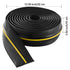 Garage Door Threshold Seal Strip, 20 FT Universal Garage Door Floor Seal Strip with Adhesive, Garage Door Bottom Weatherproof Strip, Upgraded Thick PVC DIY Weather Stripping Replacement, Black