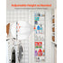 9 Tier Over Door Pantry Organizer Adjustable Spice Rack Storage White