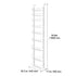 9 Tier Over Door Pantry Organizer Adjustable Spice Rack Storage White