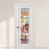 Over the Door Pantry Organizer, 9-Tier Pantry Organization and Storage, Heavy-Duty Steel Hanging Spice Rack, Adjustable Wall Seasoning Shelves, for Home Kitchen Laundry Room Bathroom, White