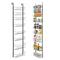 Over the Door Pantry Organizer, 9-Tier Pantry Organization and Storage, Heavy-Duty Steel Hanging Spice Rack, Adjustable Wall Seasoning Shelves, for Home Kitchen Laundry Room Bathroom, Black