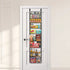 Over the Door Pantry Organizer, 9-Tier Pantry Organization and Storage, Heavy-Duty Steel Hanging Spice Rack, Adjustable Wall Seasoning Shelves, for Home Kitchen Laundry Room Bathroom, Black