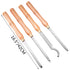4PCS Carbide Wood Turning Tools Set Lathe Chisels with Beech Handles