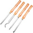 4PCS Carbide Wood Turning Tools Set Lathe Chisels with Beech Handles