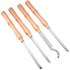 4PCS Carbide Wood Turning Tools Set Lathe Chisels with Beech Handles