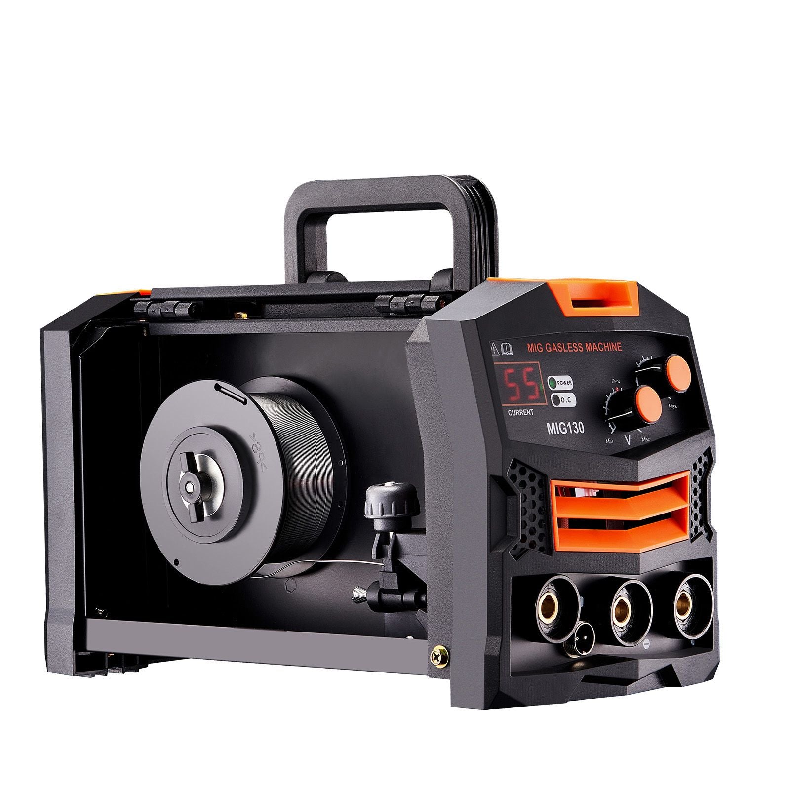 MIG Welder 130Amp Gasless Flux Core Mig Welding Machine with IGBT Inverter
