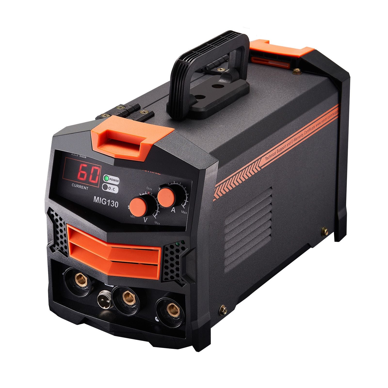 MIG Welder 130Amp Gasless Flux Core Mig Welding Machine with IGBT Inverter