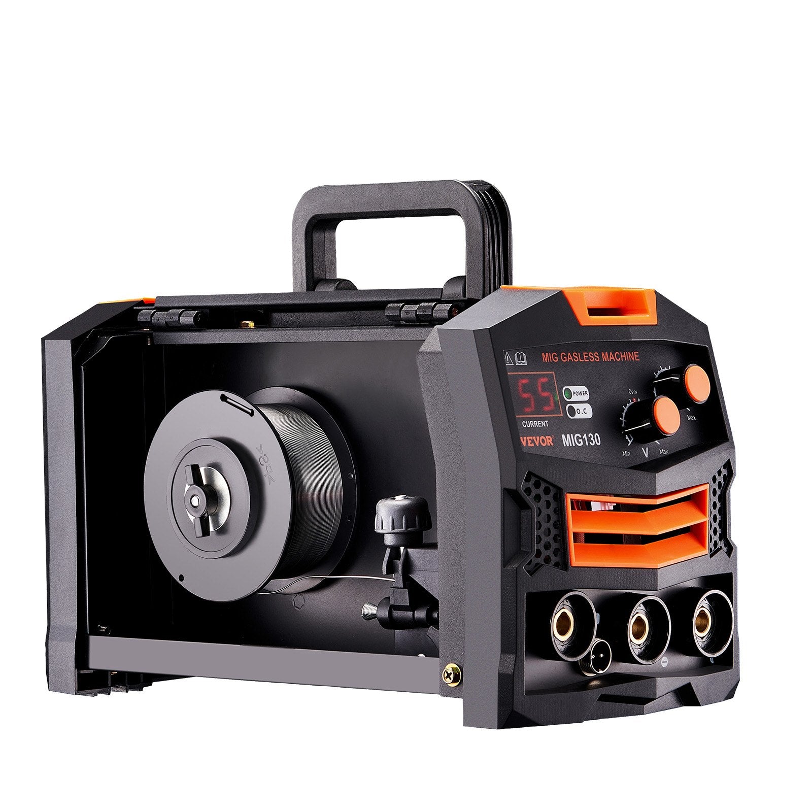 MIG Welder 130Amp Gasless Flux Core Mig Welding Machine with IGBT Inverter